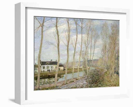 The Loing's Canal-Alfred Sisley-Framed Giclee Print