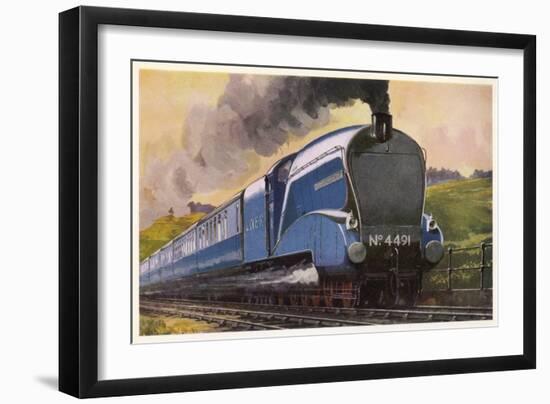 The London and North Eastern Railway's "Coronation" Express-null-Framed Art Print