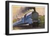 The London and North Eastern Railway's "Coronation" Express-null-Framed Art Print