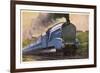 The London and North Eastern Railway's "Coronation" Express-null-Framed Art Print