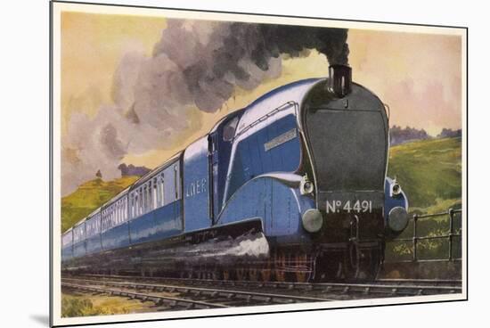 The London and North Eastern Railway's "Coronation" Express-null-Mounted Art Print