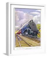 The London and North Eastern Railway's "Flying Scotsman" Express-R.m. Clark-Framed Photographic Print