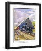 The London and North Eastern Railway's "Flying Scotsman" Express-R.m. Clark-Framed Photographic Print