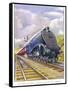 The London and North Eastern Railway's "Flying Scotsman" Express-R.m. Clark-Framed Stretched Canvas