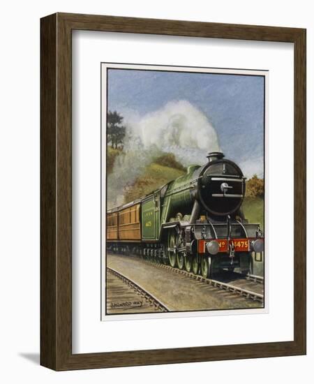 The London and North Eastern Railway's "Flying Scotsman" Express-Barnard Way-Framed Art Print