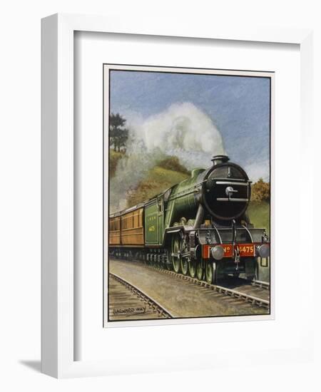 The London and North Eastern Railway's "Flying Scotsman" Express-Barnard Way-Framed Art Print