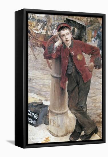 The London Bootblack, 1882-Jules Bastien-Lepage-Framed Stretched Canvas