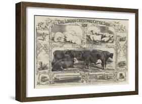 The London Christmas Cattle Show of 1858-Harrison William Weir-Framed Giclee Print