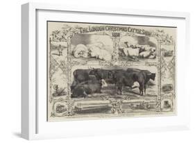 The London Christmas Cattle Show of 1858-Harrison William Weir-Framed Giclee Print