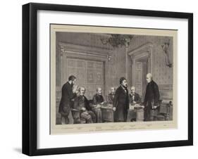 The London Conference at the Foreign Office-null-Framed Giclee Print