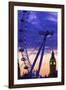 The London Eye and Big Ben, London, England, United Kingdom, Europe-Neil Farrin-Framed Photographic Print