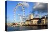 The London Eye, London-Peter Thompson-Stretched Canvas