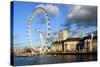 The London Eye, London-Peter Thompson-Stretched Canvas