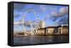 The London Eye, London-Peter Thompson-Framed Stretched Canvas