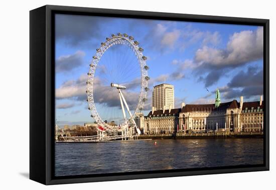 The London Eye, London-Peter Thompson-Framed Stretched Canvas