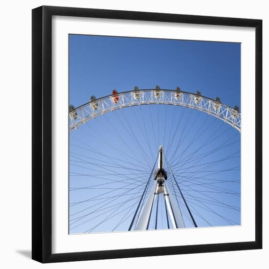 The London Eye on a Bright Sunny Day, London, England, United Kingdom, Europe-Charlie Harding-Framed Photographic Print