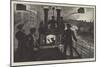 The London Fire Brigade, Steam Fire-Engine Going to a Riverside Fire-William Bazett Murray-Mounted Giclee Print