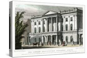 The London Institution, Finsbury Circus, London, 1827-William Deeble-Stretched Canvas