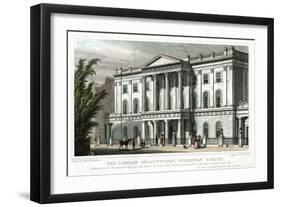 The London Institution, Finsbury Circus, London, 1827-William Deeble-Framed Giclee Print