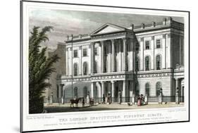 The London Institution, Finsbury Circus, London, 1827-William Deeble-Mounted Giclee Print
