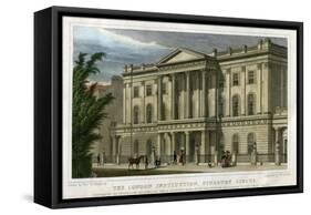 The London Institution, Finsbury Circus, London, C1827-William Deeble-Framed Stretched Canvas