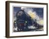 The London Midland and Scottish Railway's "Down Special" Mail Train-null-Framed Art Print