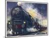 The London Midland and Scottish Railway's "Down Special" Mail Train-null-Mounted Art Print