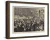 The London Poor at their Christmas Marketing, a Sketch in the New Cut-Godefroy Durand-Framed Giclee Print