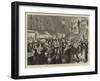 The London Poor at their Christmas Marketing, a Sketch in the New Cut-Godefroy Durand-Framed Giclee Print