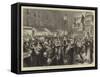 The London Poor at their Christmas Marketing, a Sketch in the New Cut-Godefroy Durand-Framed Stretched Canvas