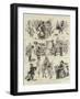 The London Samaritan Society's Distribution of Boots and Clothing to Poor Children-Amedee Forestier-Framed Giclee Print