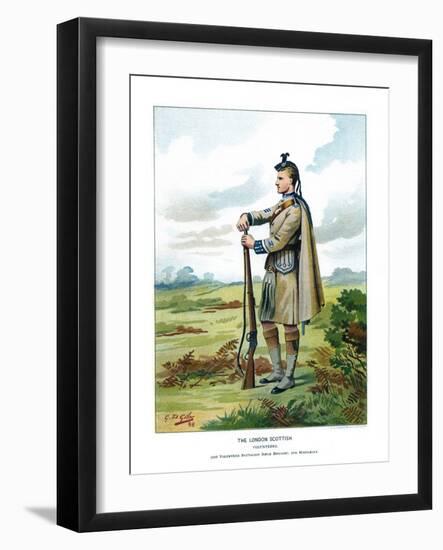 The London Scottish, C1890-Geoffrey Douglas Giles-Framed Giclee Print