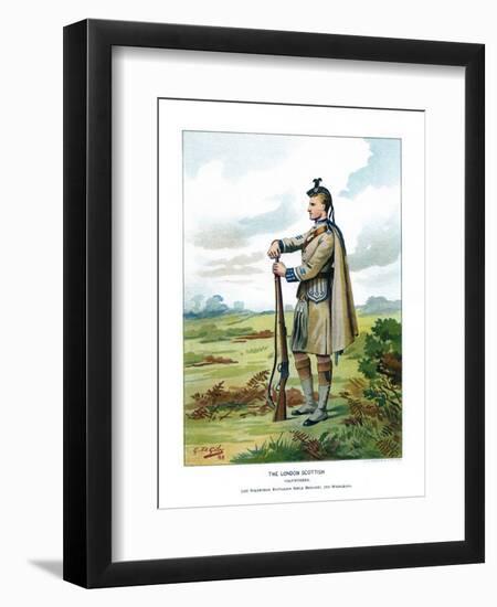 The London Scottish, C1890-Geoffrey Douglas Giles-Framed Premium Giclee Print