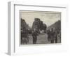 The London Season, in Hyde Park, Waiting for the Shahzada-George L. Seymour-Framed Giclee Print