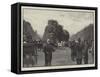 The London Season, in Hyde Park, Waiting for the Shahzada-George L. Seymour-Framed Stretched Canvas