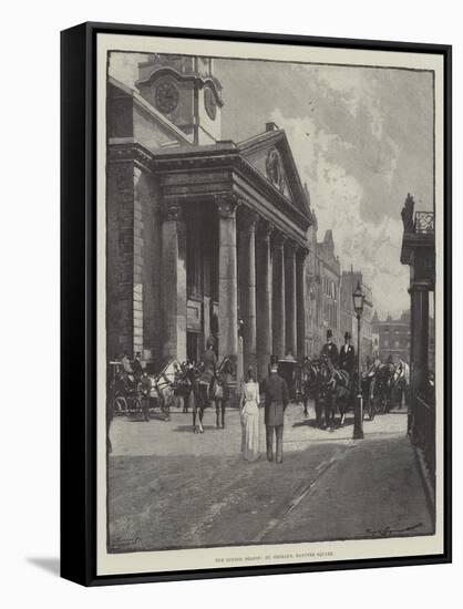 The London Season, St George's, Hanover Square-George L. Seymour-Framed Stretched Canvas