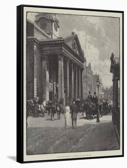 The London Season, St George's, Hanover Square-George L. Seymour-Framed Stretched Canvas