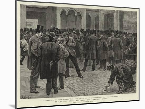 The London Stock Exchange, the American Market-William Lockhart Bogle-Mounted Giclee Print