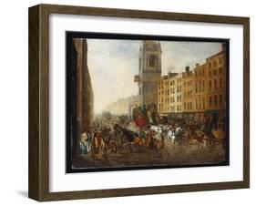 The London-To-Brighton Coach at Cheapside, 18th July 1831-James Pollard-Framed Giclee Print