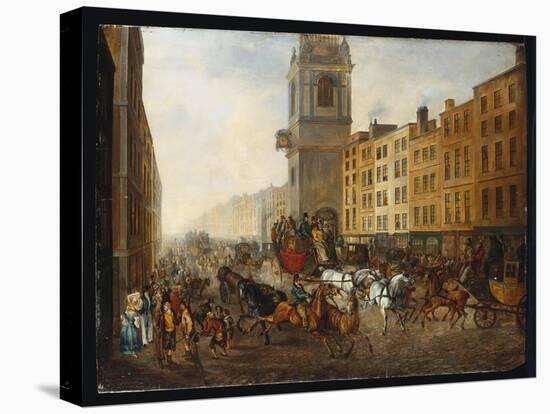 The London-To-Brighton Coach at Cheapside, 18th July 1831-James Pollard-Stretched Canvas