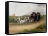 The London to Brighton Stage Coach-William Joseph Shayer-Framed Stretched Canvas