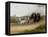 The London to Brighton Stage Coach-William Joseph Shayer-Framed Stretched Canvas