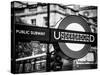 The London Underground Sign - Public Subway - UK - England - United Kingdom - Europe-Philippe Hugonnard-Stretched Canvas