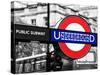 The London Underground Sign - Public Subway - UK - England - United Kingdom - Europe-Philippe Hugonnard-Stretched Canvas