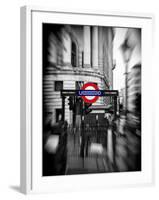 The London Underground Sign - Public Subway - UK - England - United Kingdom - Europe-Philippe Hugonnard-Framed Photographic Print