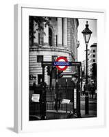 The London Underground Sign - Public Subway - UK - England - United Kingdom - Europe-Philippe Hugonnard-Framed Photographic Print