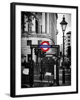 The London Underground Sign - Public Subway - UK - England - United Kingdom - Europe-Philippe Hugonnard-Framed Photographic Print