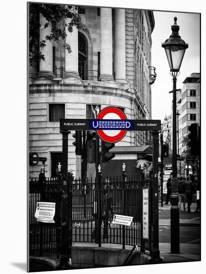 The London Underground Sign - Public Subway - UK - England - United Kingdom - Europe-Philippe Hugonnard-Mounted Photographic Print