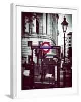 The London Underground Sign - Public Subway - UK - England - United Kingdom - Europe-Philippe Hugonnard-Framed Photographic Print