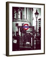 The London Underground Sign - Public Subway - UK - England - United Kingdom - Europe-Philippe Hugonnard-Framed Photographic Print